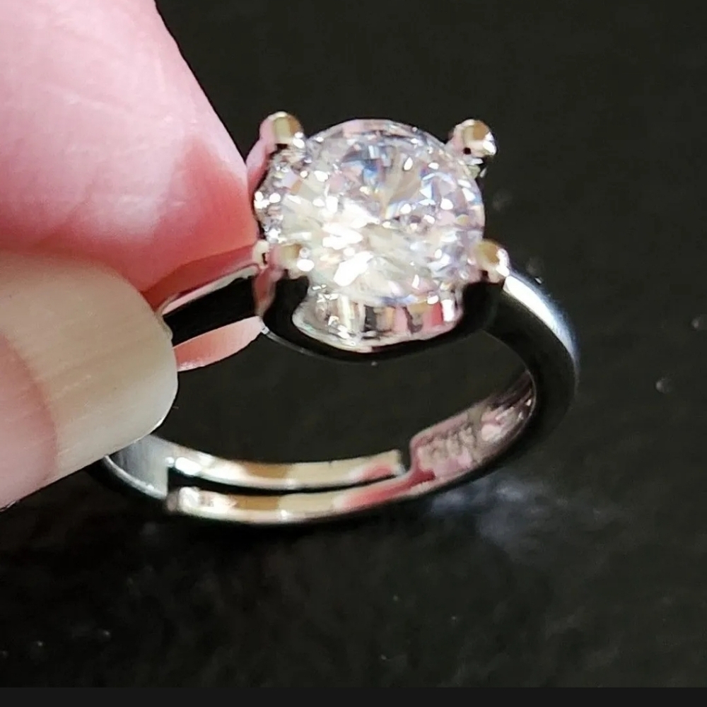 New CZ Ring adjustable plated